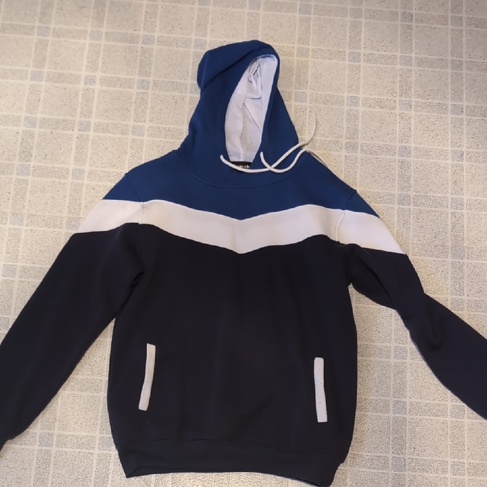 Mooncolour Royal Blue And Navy Blue Hoodie